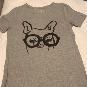 Loft French bulldog t-shirt